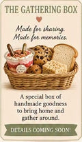 The Gathering Box - a curated bundle of homemade desserts including a dessert bucket, rice krispie treat, s'mores cookie and sandwich bread